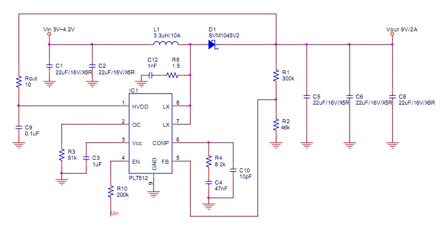 3V升壓9V1A，3V升壓12V1A芯片，可調(diào)限流，低功耗