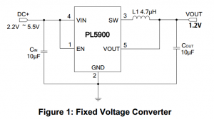 5V/3.3V降壓IC，700MA輸出，短路保護PL5900