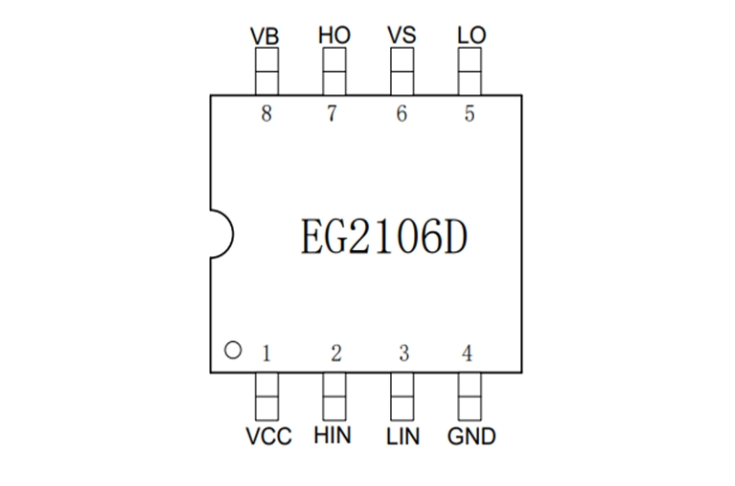 EG2106D:專為無刷電機與DC-DC電源設計的MOS/IGBT柵極驅動芯片 EG2106D:專為無刷電機與DC-DC電源設計的MOS/IGBT柵極驅動芯片