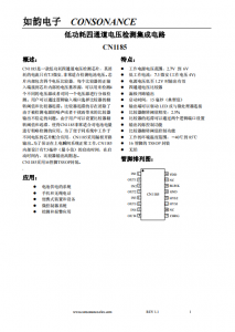 CN1185：低功耗四通道電壓檢測(cè)芯片，靈活配置閾值與遲滯，適用于電池電量粗略檢測(cè)
