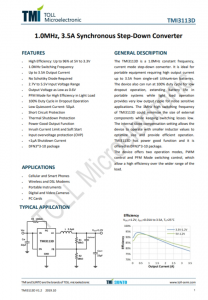 TMI3113D  1.0MHz、3.5A衕步降壓型轉(zhuǎn)換器